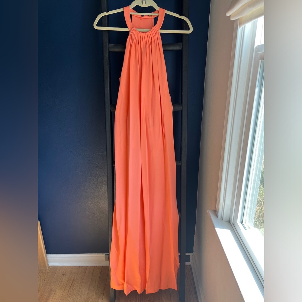Kobi Halperin full length salmon/peach colored gown